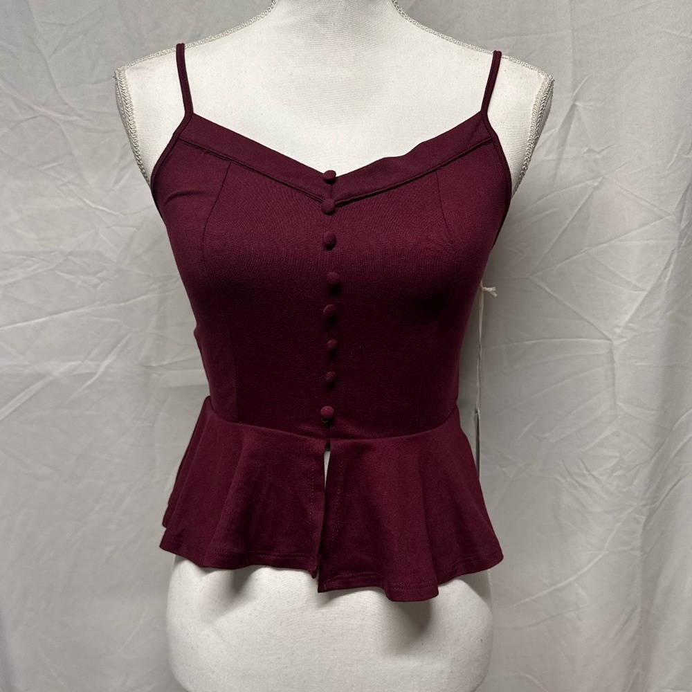 New Red Cropped Top